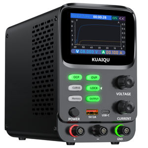 Kuaiqu SPPS-K3010แหล่งจ่ายไฟ DC <span class=keywords><strong>30V</strong></span> <span class=keywords><strong>10A</strong></span> DC สีเต็มจอแอลซีดีพาวเวอร์ซัพพลายควบคุมแรงดันไฟฟ้าจอแสดงผลแบบโค้ง - Product Image 1