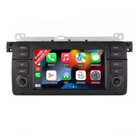 Compatible avec BMW E46 9806, écran partagé 7 pouces, navigation GPS Android et caméra de recul, unité de tableau de bord tout-en-un