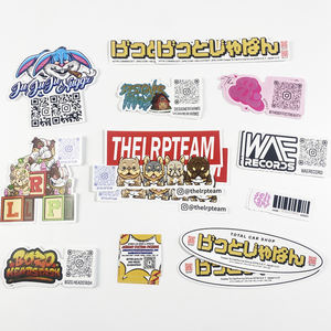 Hochwertige benutzer definierte gestanzte Vinyl-Aufkleber Wasserdichte Business Promotion Logo Scan-Aufkleber mit QR-<span class=keywords><strong>Code</strong></span> - Product Image 2