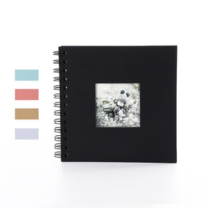 <span class=keywords><strong>Album</strong></span> photo 7x7 pouces, couverture rigide en kraft avec fenêtre, <span class=keywords><strong>album</strong></span> de scrapbooking, livre de souvenirs vierge pour bébé, mariage, livre d'invités, remise de diplôme - Product Image 1