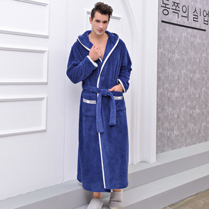 Accappatoio di Lusso ODM per Inverno, Autunno/Primavera, Lunghezza al Ginocchio, Caldo, Spesso, Unisex, Traspirante, Asciugatura Rapida, Alta Grammatura 400, per la Notte - Product Image 3