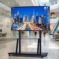 Tableau blanc interactif multimédia tout-en-un avec écran tactile LED de 55 pouces, téléconférence, écran LCD, en vente