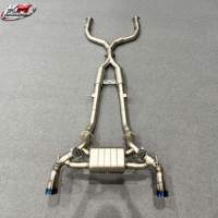 Sistem Knalpot Sport KM Premium SS304 untuk Nissan Z RZ34 3.0T V6 dengan Kontrol Katup, Performa Tinggi, Perakitan Pipa Tengah Belakang