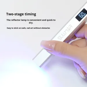 Lampe UV LED sans fil mini portable 3W en plastique ABS pour séchage rapide du vernis gel, séchoir de manucure de poche - Product Image 3