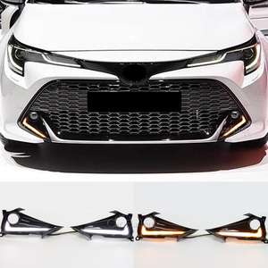 Pour <span class=keywords><strong>Toyota</strong></span> <span class=keywords><strong>Corolla</strong></span> Hatchback <span class=keywords><strong>GR</strong></span> <span class=keywords><strong>Sport</strong></span> <span class=keywords><strong>2019</strong></span> 2020 2021 2022 2023, feux de jour avec clignotant jaune, couvercle de phare antibrouillard - Product Image 1