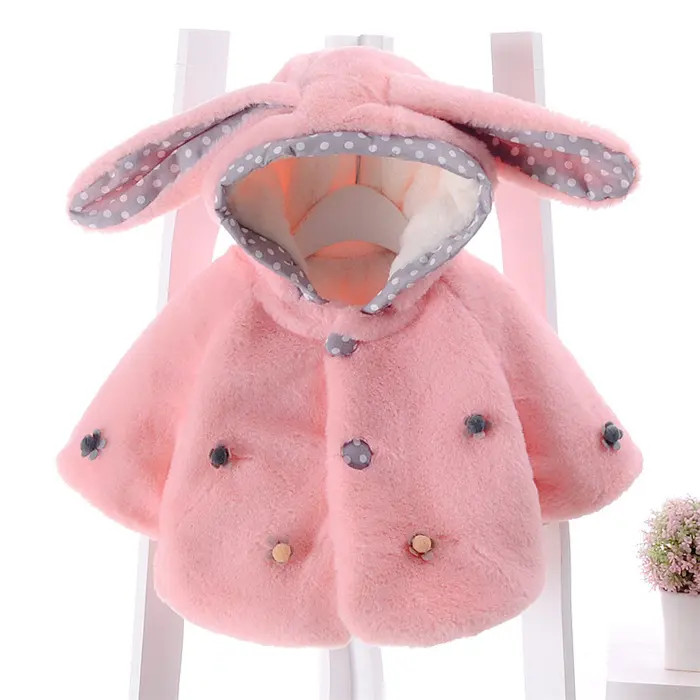 New Design Korean Hot Selling Fancy Cute Cardigan Baby Clothes Warm Kids Winter Coat For Children Wear