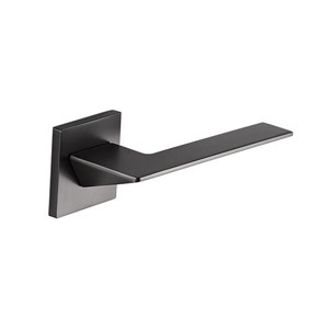 Manija de Lujo para Cerradura de Puerta Interior, de Aleación de Zinc <span class=keywords><strong>Gris</strong></span> Hierro, Latón Cepillado, con Distancia entre Agujeros de 72mm, para Juego de Cerradura de Palanca, Venta al por Mayor - Product Image 5