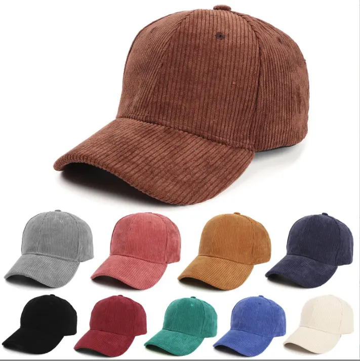 Summer Women Baseball Cap Corduroy Trucker Hat Wholesale