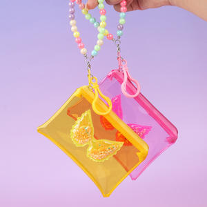 <span class=keywords><strong>กระเป๋า</strong></span>ลิปสติก PVC แบบทรายไหล ขายดี น่ารัก พร้อมสายคล้องมือวิบวับ <span class=keywords><strong>กระเป๋า</strong></span>ใส่เหรียญซิปใส พวงกุญแจ <span class=keywords><strong>กระเป๋า</strong></span>เก็บของ - Product Image 2