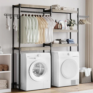 Bathroom washing machine storage <b>rack</b>, floor-standing toilet/washroom storage <b>rack</b>, balcony/bathroom toilet <b>shelf</b>/sink <b>rack</b> - Product Image 3