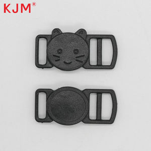 Accesorios para <span class=keywords><strong>collar</strong></span> de mascotas, cabeza de gato pequeña de 10mm, hebilla separable de plástico, Clip separable de seguridad - Product Image 2