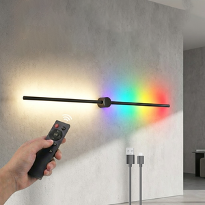 Minimalistisches Kabelloses Design Nordische Wandleuchte Atmosphäre RGB Fernbedienung Abnehmbar Batteriebetrieben 5200mAh Wandleuchte Wiederaufladbar - Product Image 1