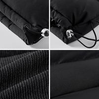 Gilet rembourré personnalisé avec logo, gilet d'hiver pour l'extérieur, col montant, coupe-vent, isolé, chaud, coupe ajustée, fabricant OEM