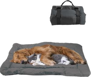 Kunden spezifische maschinen wasch bare Indoor Outdoor wasserdichte Haustier Reise matte tragbare einfache Aufbewahrung Faltbares Haustier bett für kleine große Hunde - Product Image 2