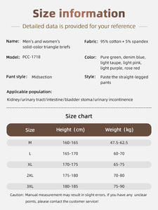 Großhandel Männer Patienten versorgung Unterwäsche Wieder verwendbare Blasen kontrolle Fistulation Höschen Inkontinenz Baumwolle Brief - Product Image 4