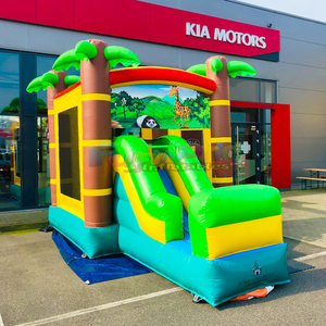 Aufblasbare dschungel-hupfburg commercial grade bounce <b>house</b> with slide kids <b>inflatable</b> jungle bouncy castle - Product Image 6
