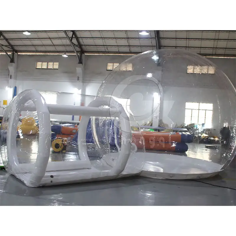 Phổ Biến Trong Suốt Inflatable Bubble Tent Rõ Ràng Air Nhựa Dome Đối Với Khách Sạn