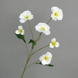 Fleurs réalistes en soie blanche et rose gouttes de mariage guirlande de fleurs artificielles centres de table coureurs pour la fête des mères de Noël - Product Image 2