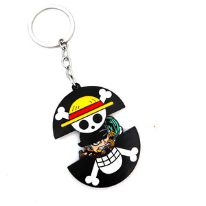 6 Modelli di Portachiavi in Metallo Stile Giapponese, Design Anime Cartoon, Portachiavi Luffy Zoro, Accessori in Metallo - Product Image 4