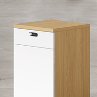 Armoire de rangement de dossiers de bureau en bois mobile à 1 tiroir moderne côté bureau élégant avec serrure à combinaison pour l'école