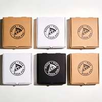 Boîte à pizza autoportante isolée écologique, anti-fuite, avec logo personnalisé, finition mate, tailles 9-14 pouces, résistante à la chaleur