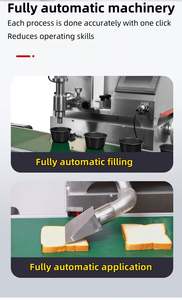 Ligne de remplissage automatique intelligente à écran tactile pour gâteaux et churros, petite machine de remplissage de pâte et de liquides pour boulangeries et lait végétal - Product Image 3