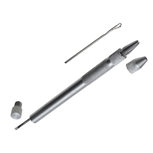 Dantel peruk için alüminyum kol saç dokuma kanca havalandırma iğneleri ile 1 takım havalandırma iğne peruk iğneler - Product Image 2