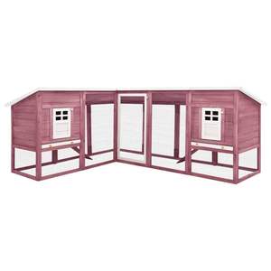 Grandi gabbie per conigli da esterno JX. Antivento e impermeabile, può soddisfare le esigenze di allevamenti su larga scala. Design gerarchico - Product Image 3