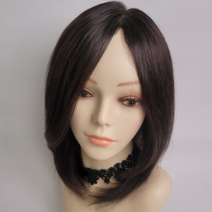 Perruque 100% cheveux humains, longueur épaule, 10 pouces, coupe bob moyenne, à clipser, légère, couleurs naturelles, compatible chimiothérapie, par WIGTS, livraison rapide - Product Image 1