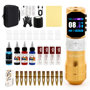 Kit Completo de Máquina de Tatuar con Agujas de Cartucho y Juego de Tinta Permanente para Prácticas de Tatuaje - Product Image 1