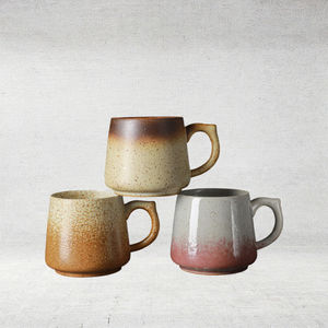 Taza de Café de Cerámica Japonesa Vintage Hecha a Mano, Ecológica, con Diseño Moteado, para Regalos Empresariales - Product Image 3