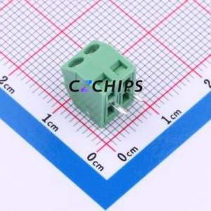 MX127S-3.5-02P-GN01-Cu-Y-A Screw Terminal Block Through hole Component (THT),P=3.5mm Connector 1x2P 3.5mm Green Through Hole - Product Image 2