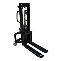Mini gerbeur électrique autoporteur à commande sans fil, capacité de levage 300 kg, portée 1,2 m - 1,6 m, facile à utiliser, pour le chargement de marchandises en atelier