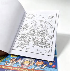 Nuovo Design personalizzato comodi amici da colorare libro 40 cartoni animati per bambini 4 anni semplice e facile libro da colorare - Product Image 5