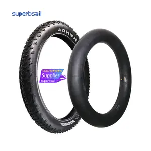Superbsail - Pneu para bicicleta elétrica superbsail, armazém da UE, pneu para bicicleta gorda 20x4, K1188, com tubo interno 20x4.0, pneu para bicicleta MTB de 20 polegadas