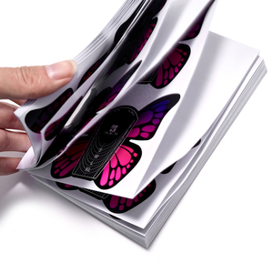 100 Guides d'Extension d'Ongles Papillon en Papier avec Marqueurs de Taille pour Manucure Acrylique et Gel en Salon - Product Image 5
