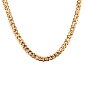 Cadena Cubana de Acero Inoxidable Plateado al por Mayor - Product Image 3