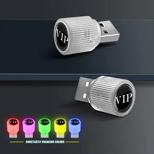 Mini lámpara LED con enchufe USB, luz ambiental portátil para coche, enchufe de luz nocturna, carga móvil, precio de fábrica