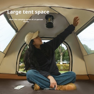 Tente de camping automatique légère et portable avec fermeture éclair, imperméable, instantanée, facile à monter - Product Image 3