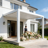 Pergola motorisée rétractable étanche en aluminium Tingmeihaoting 2026, idéale pour l'extérieur et le jardin – Vente chaude, directement de l'usine