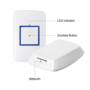 Sonnette sans fil magnétique à batterie, portée longue distance de 1000 pieds, prise 110V-220V, personnalisable, vente en gros usine - Product Image 5