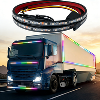 Barre lumineuse LED universelle 24V personnalisée pour hayon de camion, bande LED RVB colorée, clignotant, frein, marche arrière, DRL, clignotant