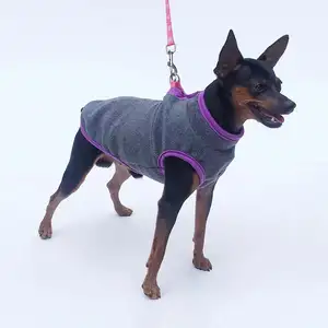 Ropa de perro para otoño e invierno, suéter de lana ligero, cálido y grueso, botón abierto, ropa para mascotas