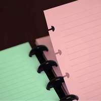Cuaderno de Espiral con Tapa de PVC, Hojas A4 Rayadas, para Notas y Recambios de Planificador