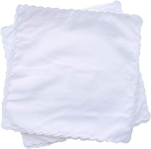 <span class=keywords><strong>Pañuelos</strong></span> Cuadrados <span class=keywords><strong>Bordados</strong></span> Personalizados al por Mayor de 11 x 11 Pulgadas, <span class=keywords><strong>Pañuelos</strong></span> de Algodón con Borde Festoneado, Diseños Blancos Lisos para Damas para Bodas - Product Image 3