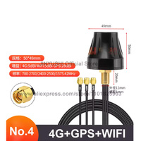 Antena Combinada 4G LTE 5G WiFi GPS 2.4Ghz, Antena para Router de Exterior con Carcasa Impermeable, Alta Ganancia, SMA 1m 3m Fakra