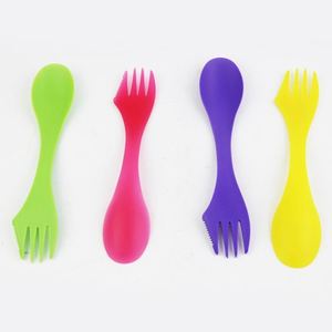 Commercio all'ingrosso di massa certificazione personalizzato riutilizzabile di plastica <span class=keywords><strong>spork</strong></span> con il marchio su misura