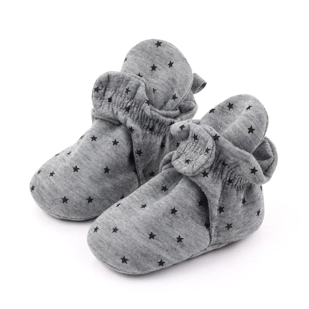 Spring and autumn new pentagram baby socks shoes high top baby shoes baby walking shoes socks for kids