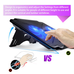 แผ่นทำความเย็นแล็ปท็อปสำหรับเล่นเกม oem/odm พร้อมพัดลมเงียบ2<span class=keywords><strong>ต</strong></span>ัวแผ่นระบายความร้อนด้วย USB สำหรับแล็ปท็อปขนาด15.6นิ้ว - Product Image 2