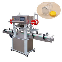 Máquina automática de sellado térmico de película de rodillo para tarros de plástico, Cubo de botella